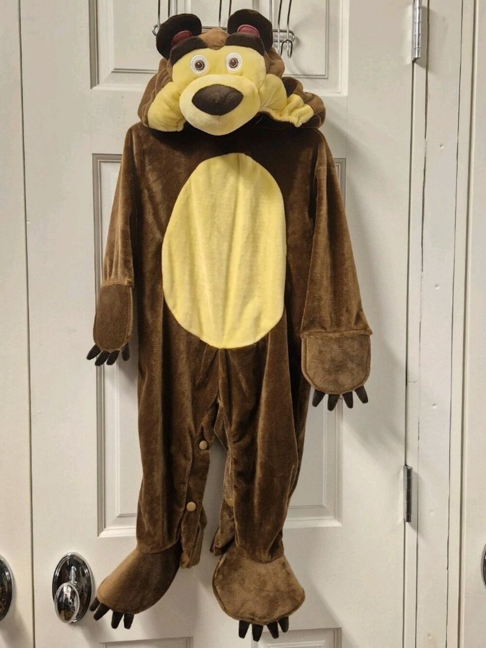 Masha and‎ the Bear Toddler Costume Size 2T Warm Fuzzy Hooded Dress Up